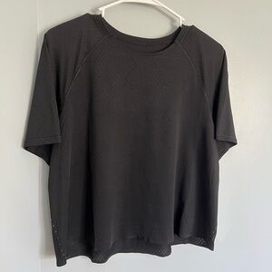 Lululemon Fast and Free race length T-shirt - black - size 10